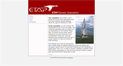 Desktop Screenshot of etapowners.org.uk